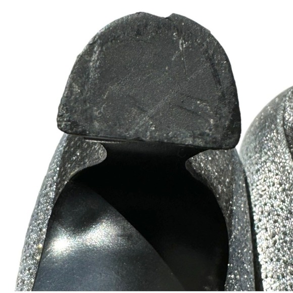 Stuart Weitzman Silver Gray Sparkle Heels Size 7B Excellent Condition - Picture 5 of 16